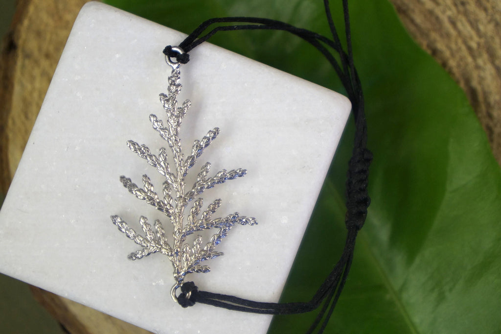CYPRESS adjustable botanical cord bracelet