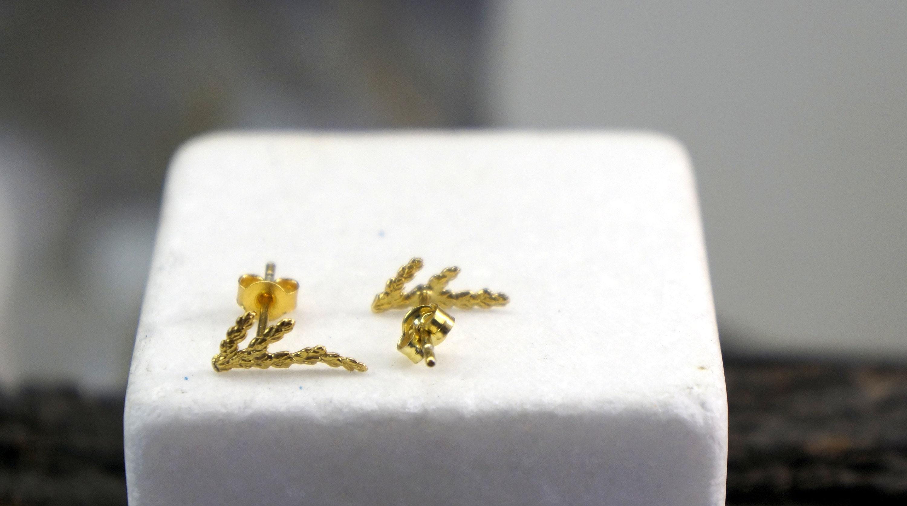CYPRESS sterling silver stud earrings