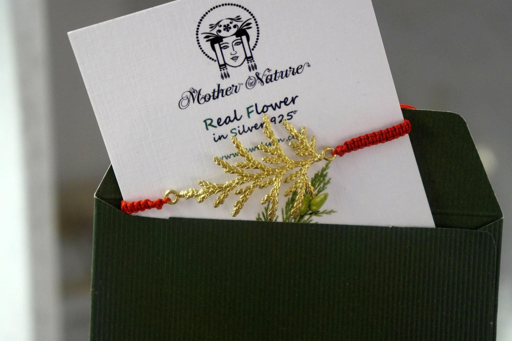 CYPRESS adjustable botanical cord bracelet