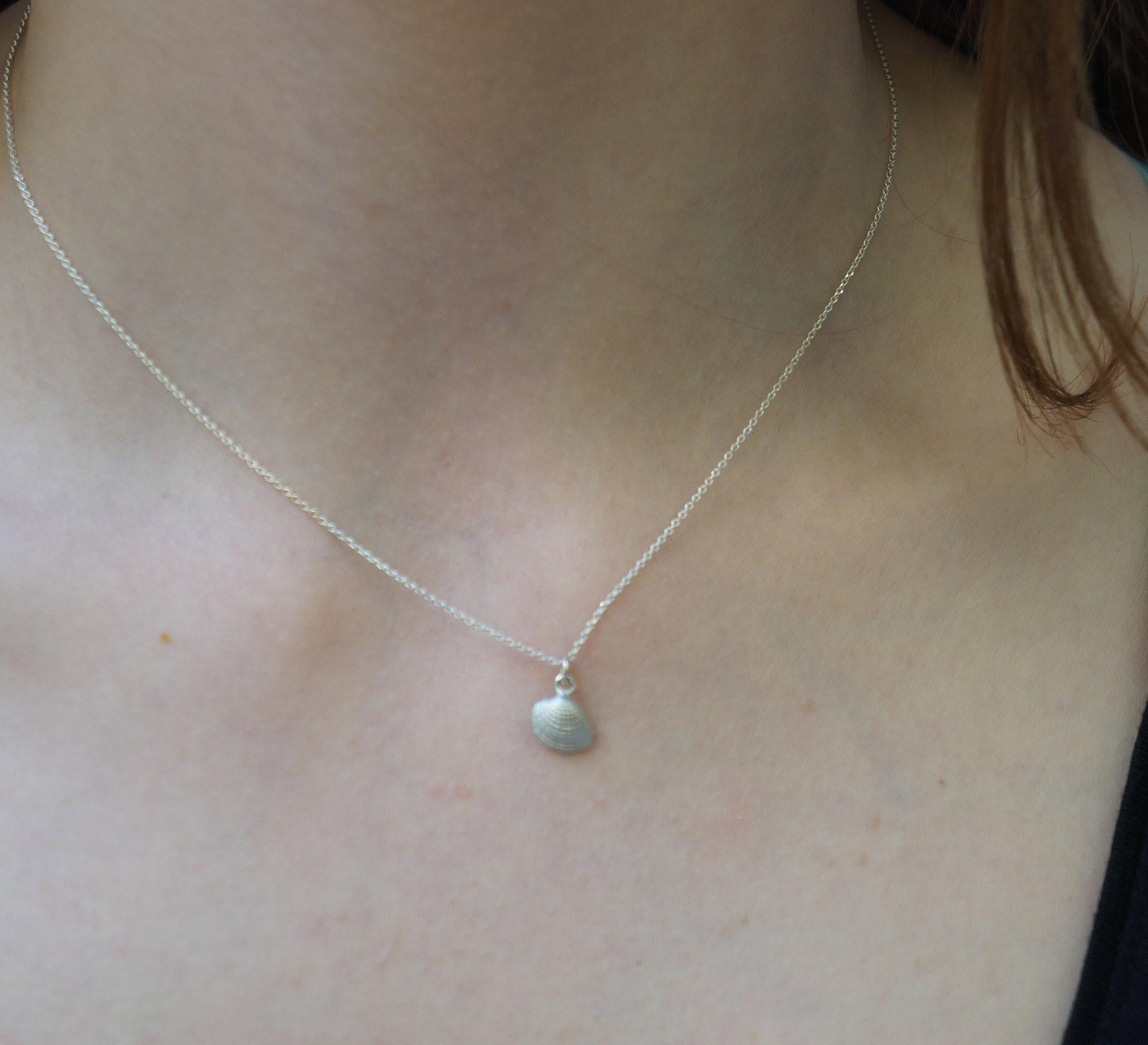 Tiny Sea Shell Gold Necklace