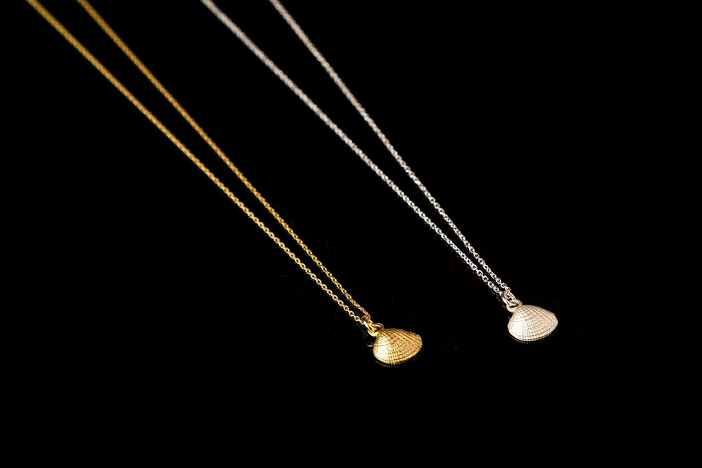 Tiny Sea Shell Gold Necklace