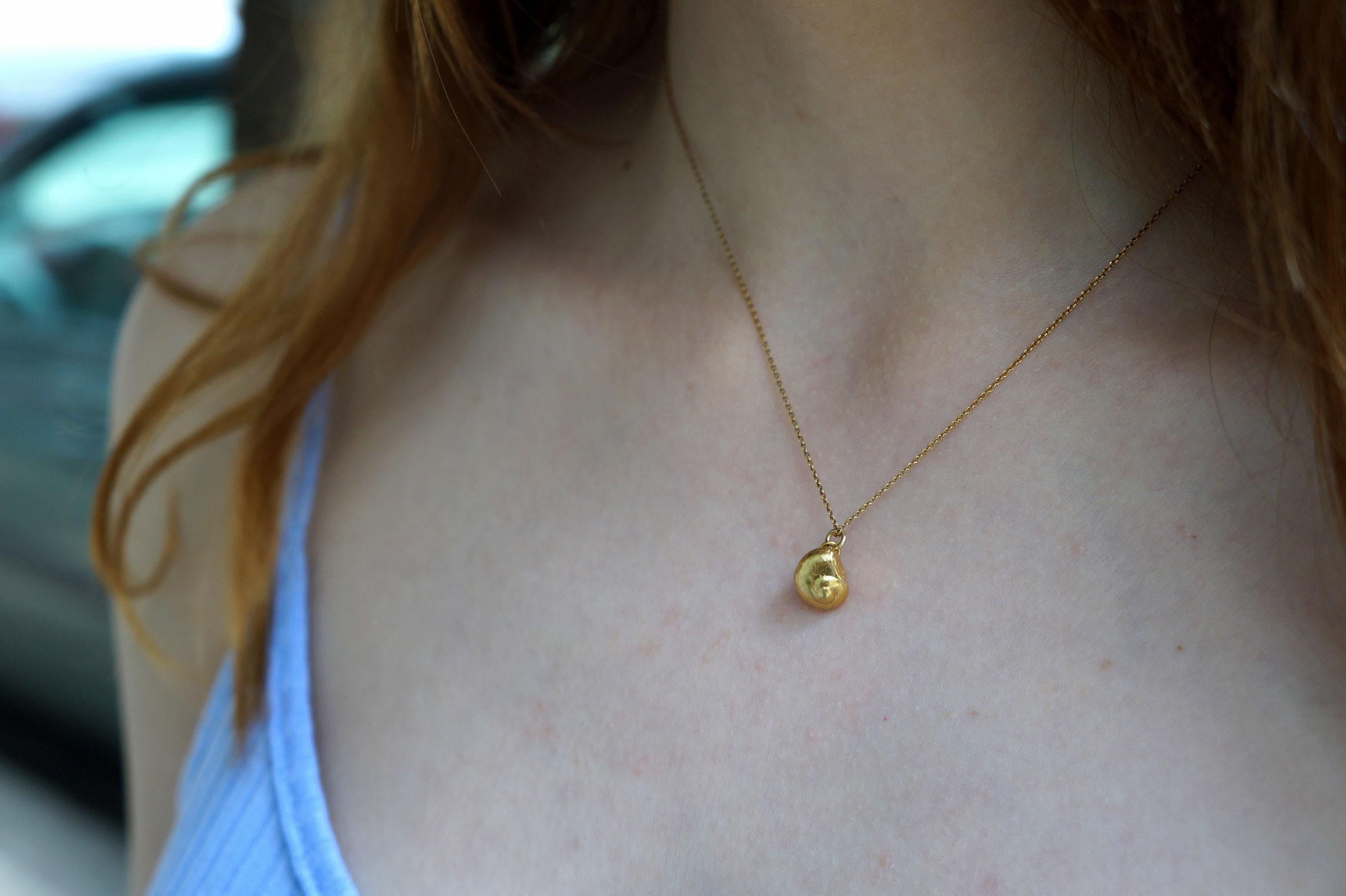 Dainty Sea Shell Sterling Silver Necklace
