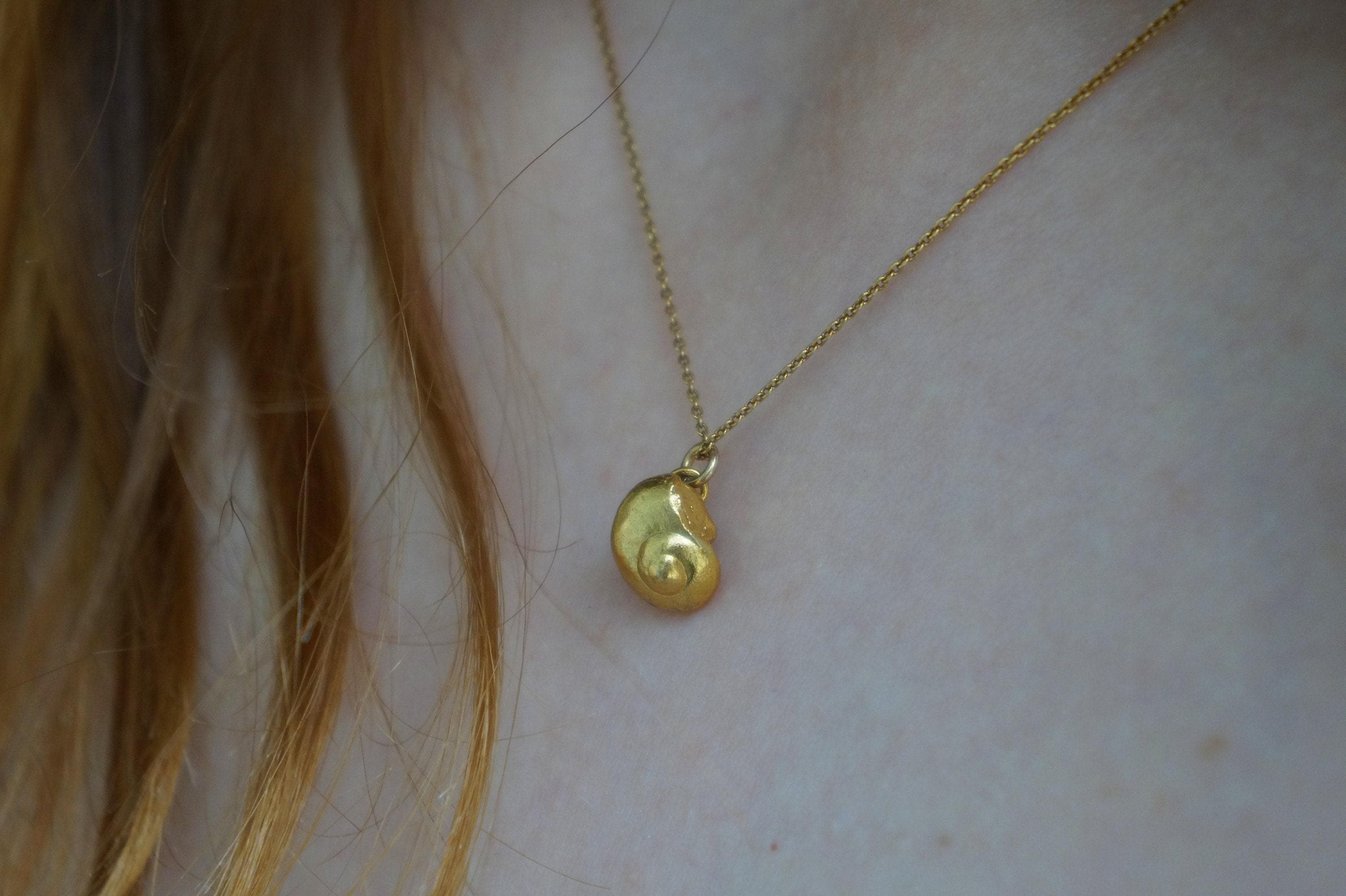 Dainty Sea Shell Sterling Silver Necklace