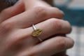 Sterling Silver Rose Twig & Leaf Ring