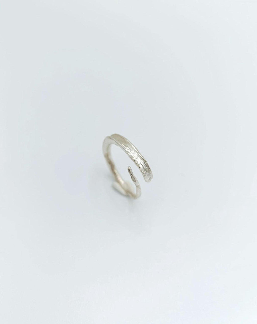 Gold  Olive Twig Ring, Handmade Minimalist Jewelry, Natural Stack Band, Gift for Good Fortune, Eco Sustainable Sterling Silver 925-2