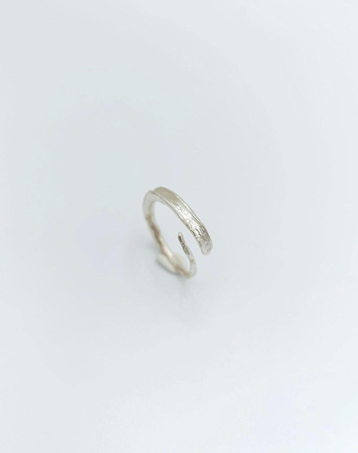 Gold  Olive Twig Ring, Handmade Minimalist Jewelry, Natural Stack Band, Gift for Good Fortune, Eco Sustainable Sterling Silver 925-2