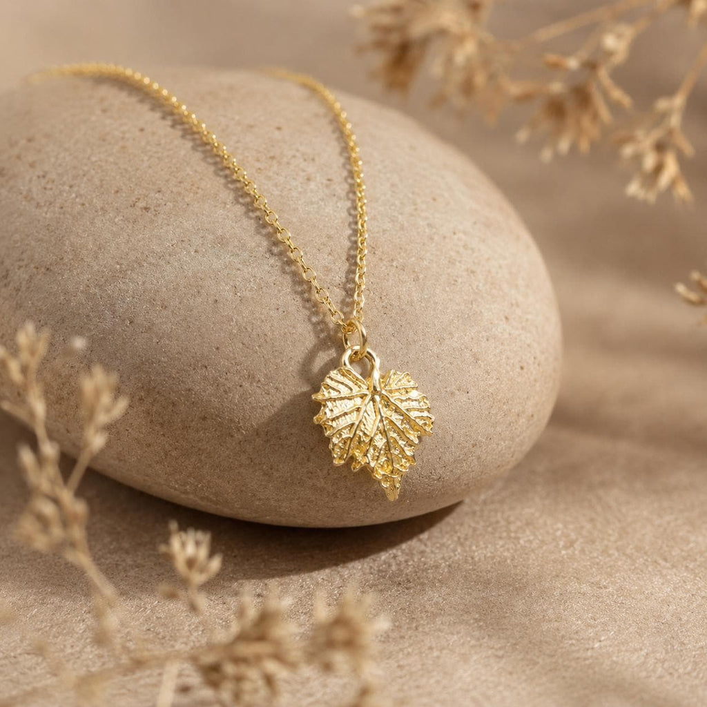 VINE leaf sterling silver necklace